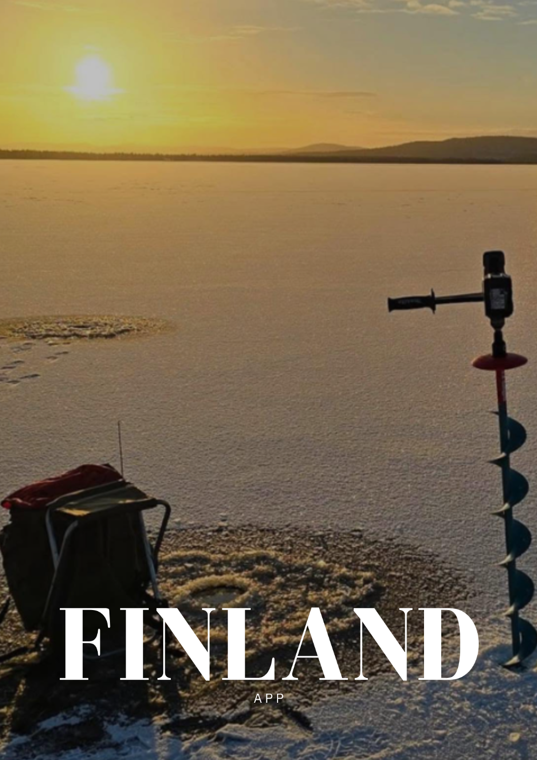 WINTER FISHING BY SNOWMOBILE- Inari