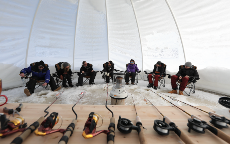 ice fishing -Kainuu