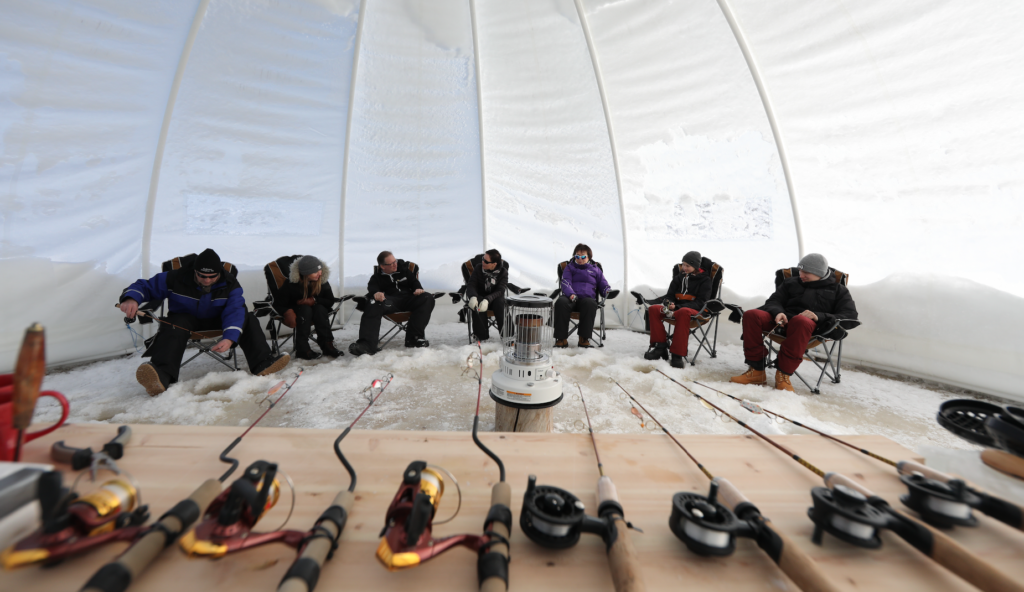 ice fishing -Kainuu