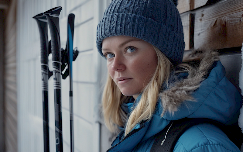 Country skiing in Finland