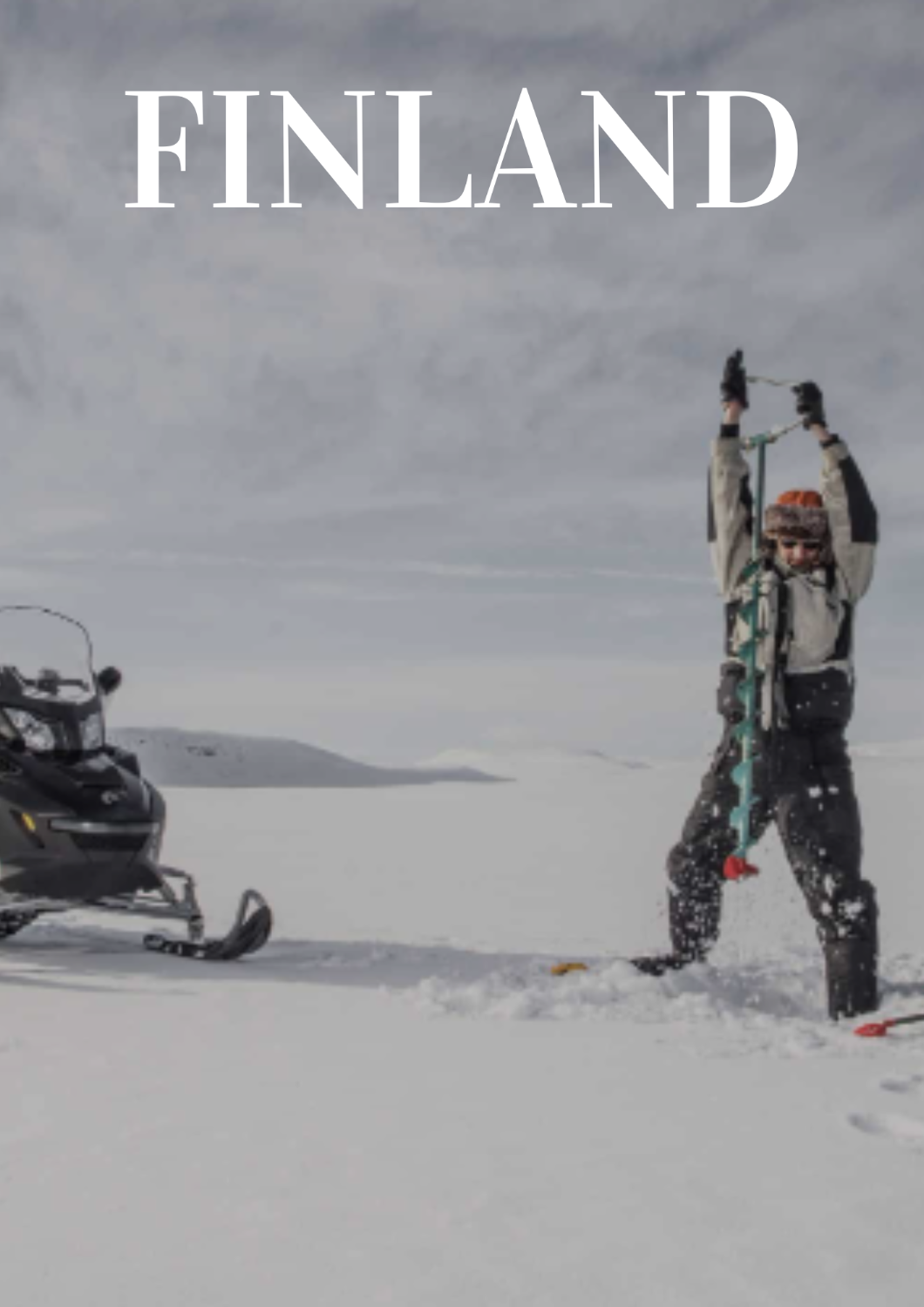 Ice fishing in Lapland