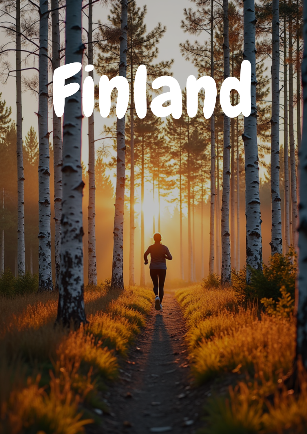 Running Moment in Beautiful Paltamo, Kainuu